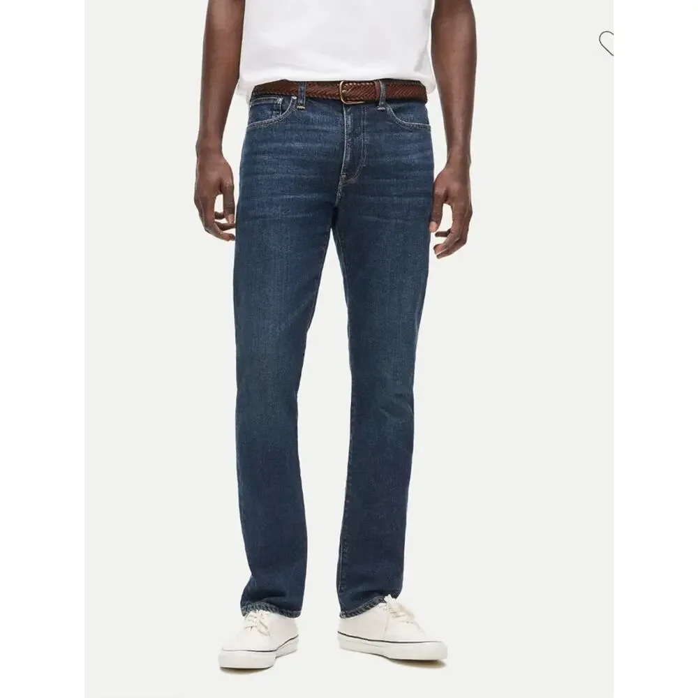 NWOT J. Crew Men's  770™ Straight-Fit Stretch Jean In Deep Lake Wash Blue 32/30